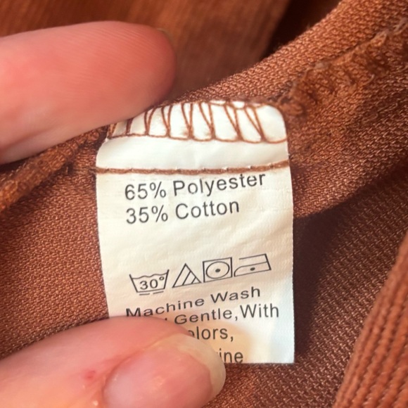 Rust Button-Up Women's Top - Picture 3 of 3